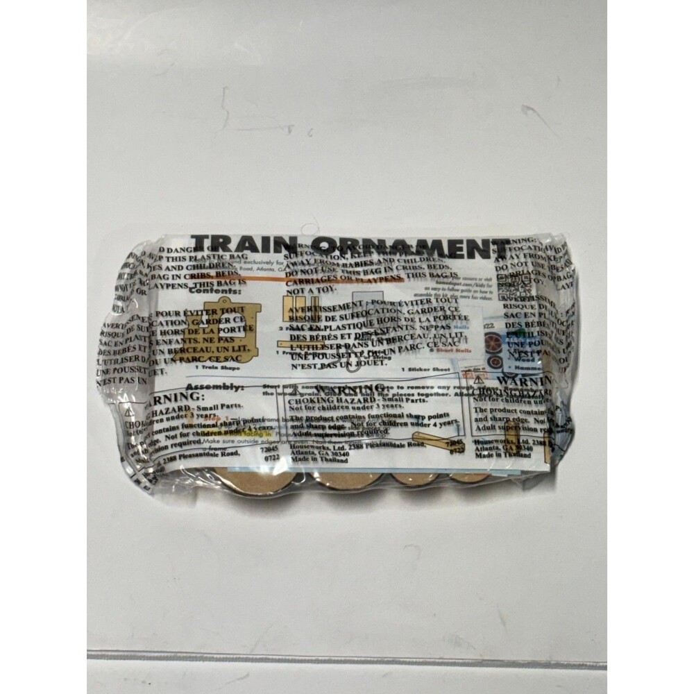 Home Depot Kids Workshop Train Ornament Craft Kit Sealed New 72045
